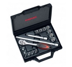 7214PC Set capete chei tubulare 3/8" 6-18 mm /16 buc.