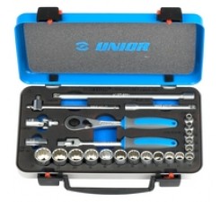 239A12P24 Set capete chei tubulare si accesorii 3/8" 6-22 mm /24 buc.