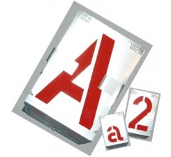 Set sabloane litere A-Z,& (27 piese) 25 mm